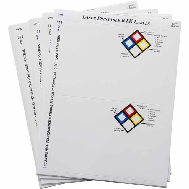 59253 RTK NFPA VINYL 5 X 7