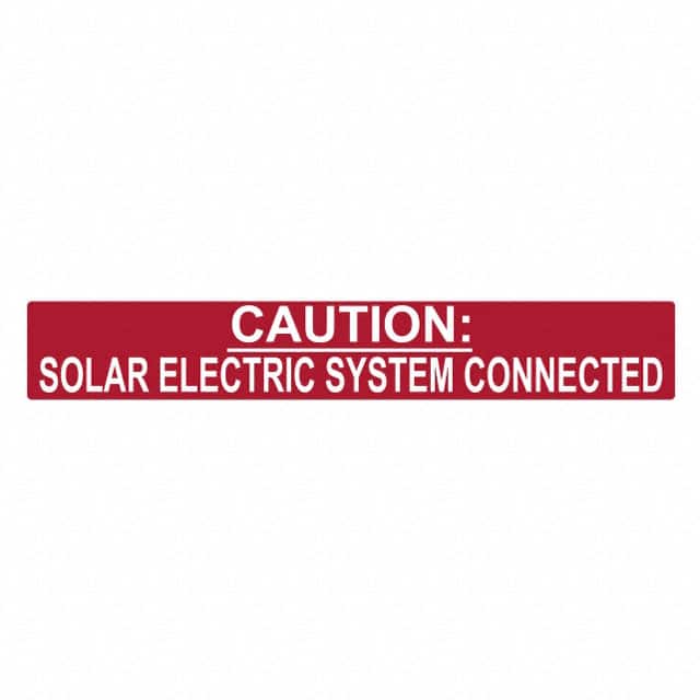 596-00245 LABEL ELECTRL WARN 6.5"X1" 50PC