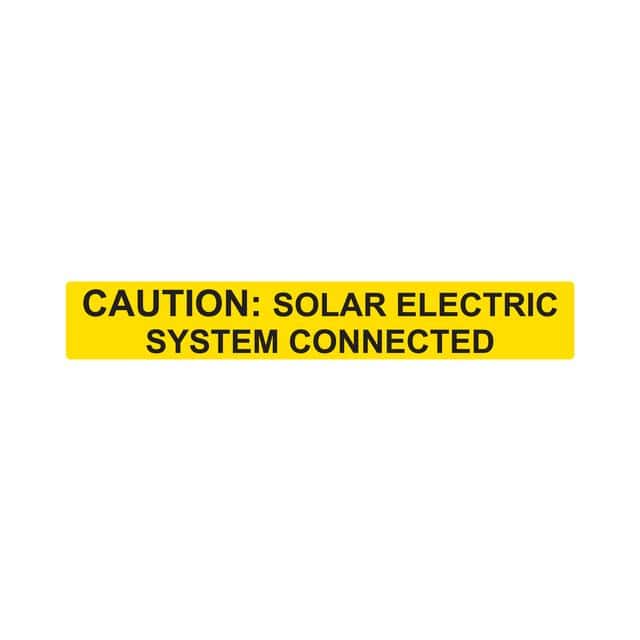 596-00613 LABEL ELECTRL WARN 6.5"X1" 50PC