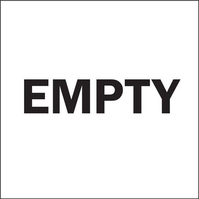 63240 LABEL,6"WX6"H,WHT/BLK,EMPTY,VINY