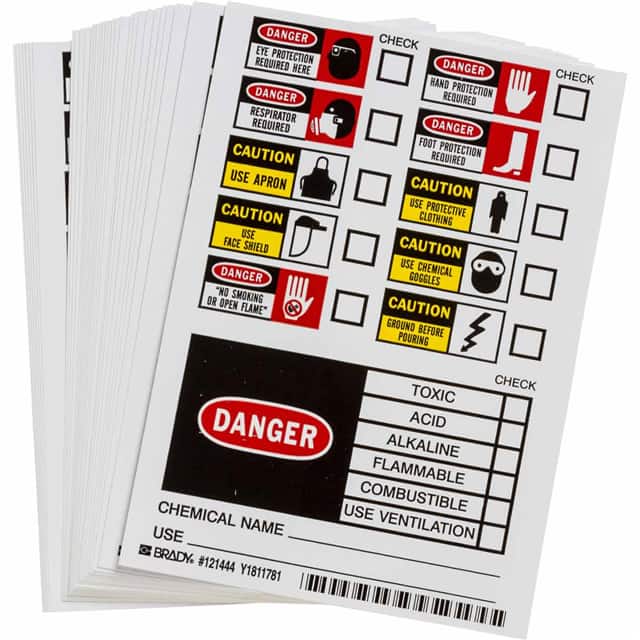 121444 B7569, 7"X5", CHECKLIST LABEL,50