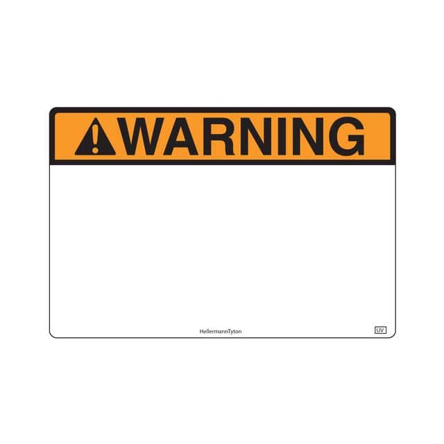 596-00634 WARNING 3 X 2 UV 250/RL