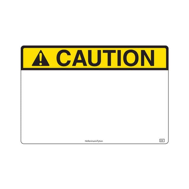 596-00635 CAUTION 3 X 2 UV 250/RL