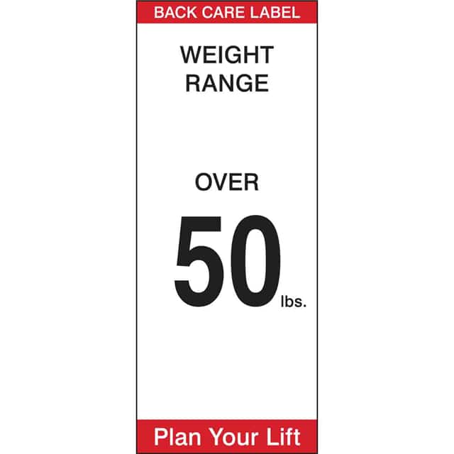 92304 B235,2X5",BACK WEIGH LABEL, 500/