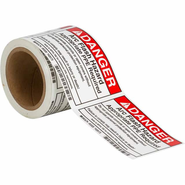 52020 B302 3.5X5 ARC FLASH WRN TEXT 10