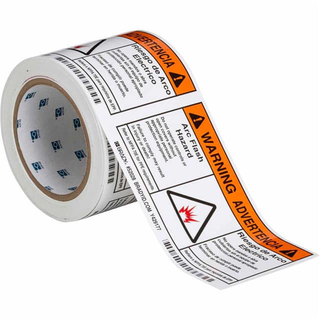 52028 B302 3.5X5 ARC FLASH WRN EN/SP10