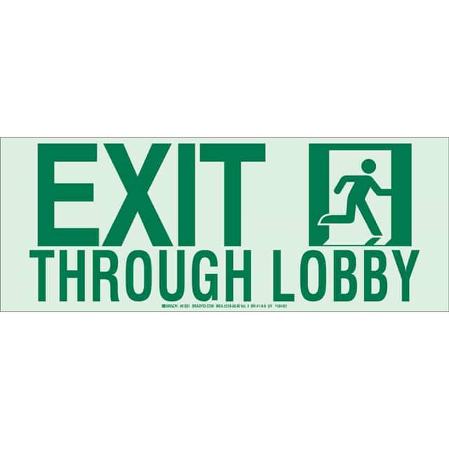 81830 NYC 7X18 EXIT LOBBY NO ARROW UL1