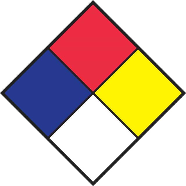 58274 B997 10X10 NFPA RD/BL/BK/YL/WHT