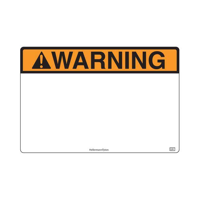 596-00633 WARNING 4 X 6 UV 250/RL