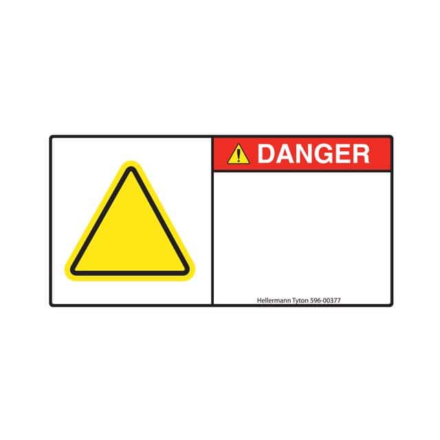 596-00377 LABEL ELECTR WARN 5.5"X2.75" 250