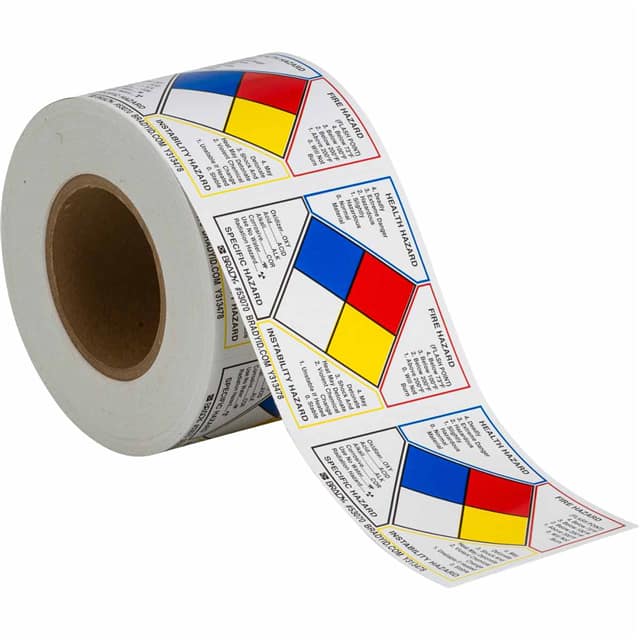 53070 B946 NFPA LABEL 4"X4" 500/ROLL 4