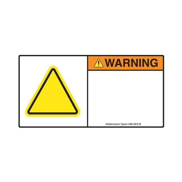 596-00645 WARNING 2.75 X 5.50 UV 250/RL