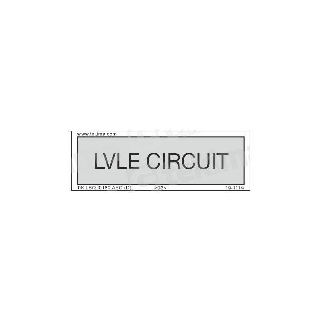 TK.LBQ.I0180.AEC INFORMATIVE LABEL, 12 PCS/PACK