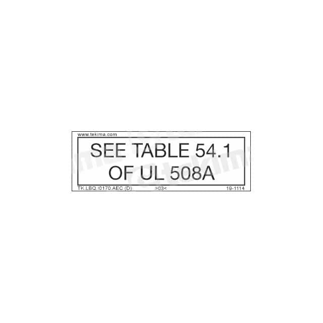 TK.LBQ.I0170.AFC INFORMATIVE LABEL, 12 PCS/PACK