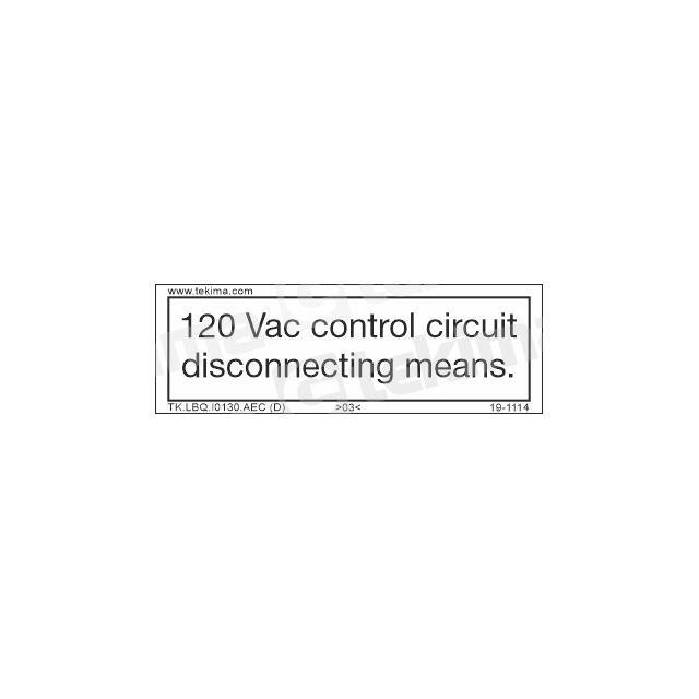 TK.LBQ.I0130.AFC INFORMATIVE LABEL, 12 PCS/PACK