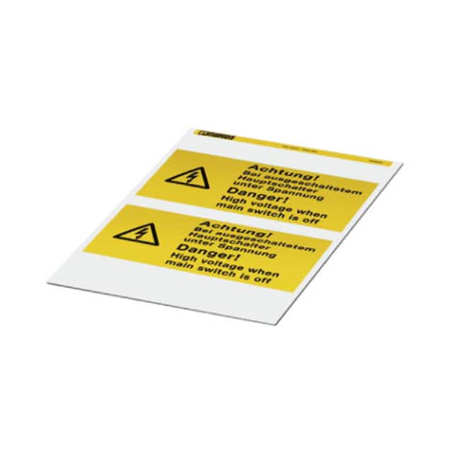 0830464 LABEL ELECTRL WARN 7.87"X3.94"