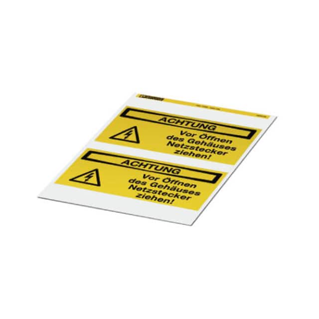 0830468 LABEL ELECTRL WARN 7.87"X3.94"