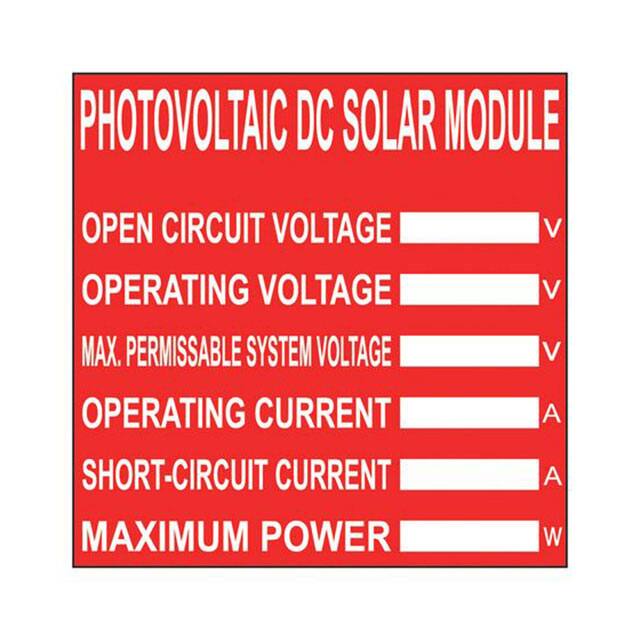 C400X400SP1-DSM LABEL ID/RATINGS 4"X4" 50PC