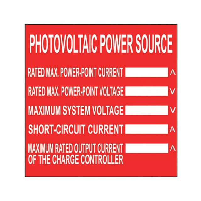 C400X400SP1-PS LABEL ID/RATINGS 4"X4" 50PC