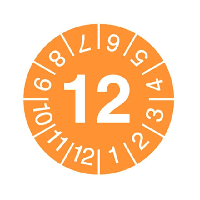 PEIP-A-12Y LABEL INVNTRY CNTRL 0.59" DIA