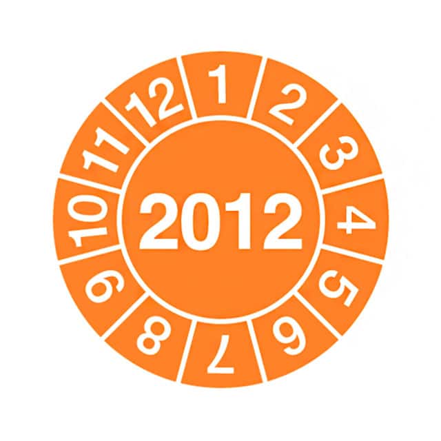 PEIP-D-12Y LABEL INVNTRY CNTRL 1.38" DIA