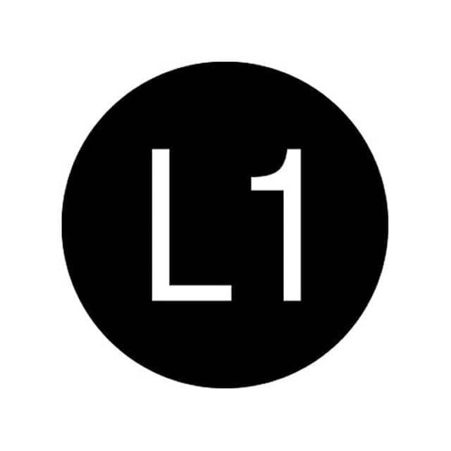 PESS-B-L1 LABEL ID RATING 0.63"DIA WHT/BLK