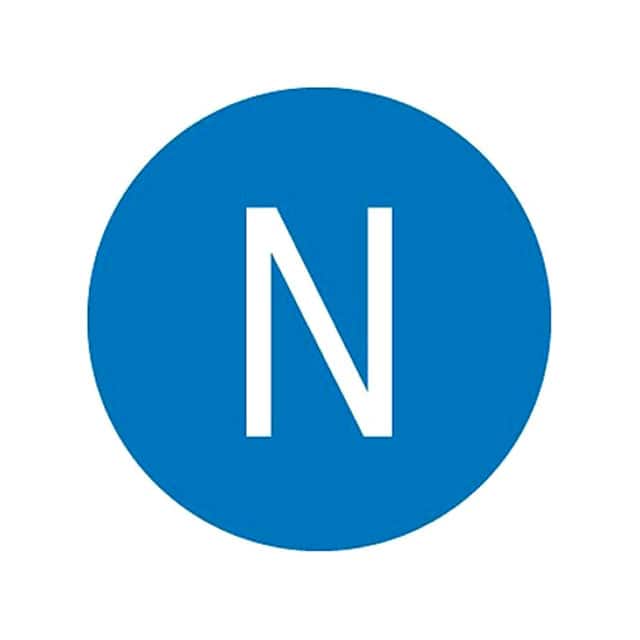 PESS-B-N LABEL ID RATING 0.63"DIA WHT/BLU