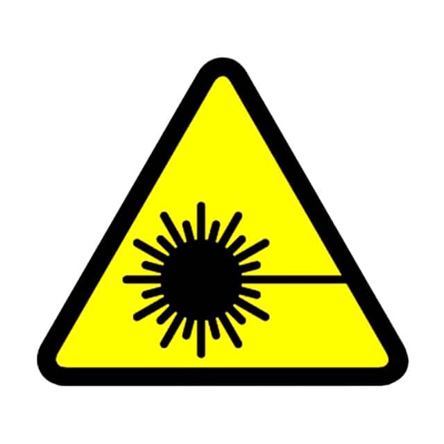 PESW-A-8Y LABEL ELECT WARN 0.5" BK/YL 10PC