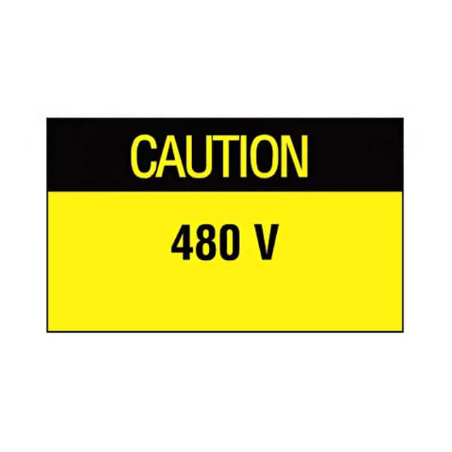 PLD-91 LABEL ELECTRL WARN 1.5"X1" 200PC