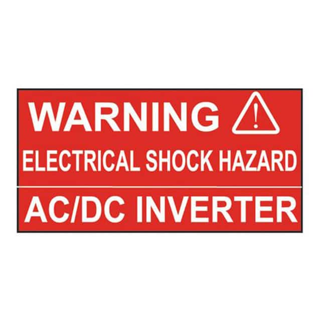 PPS0103WSL1-ADI LABEL ELECTRL WARN 3"X1" WHT/RED