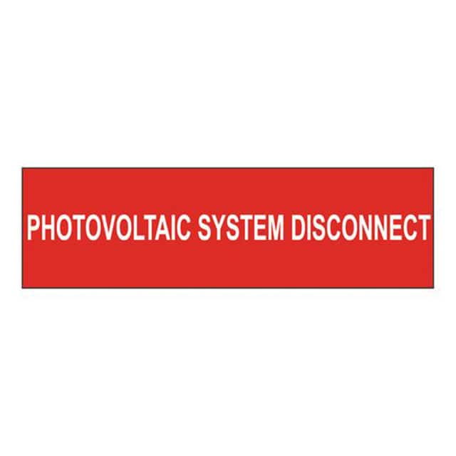 PPS0206BSR1-SD LABEL ID RATINGS 6"X1.75" WHT/RD