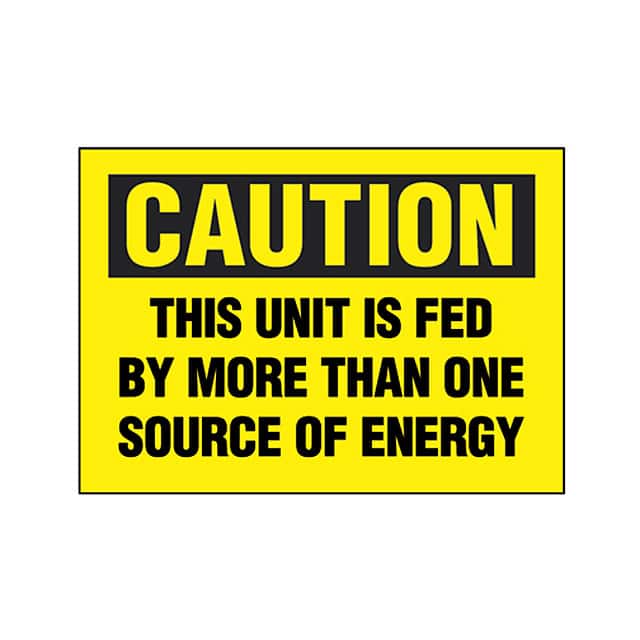 PPS0305C174 SIGN ELECTRL WARN 5"X3.5" BLK/YL