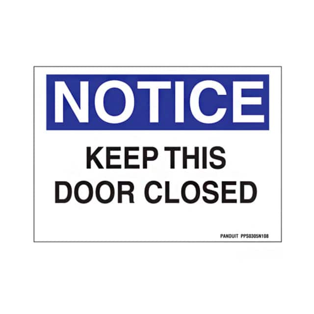 PPS0305N108 SIGN ID RATING 5"X3.5" BK/BLU/WT