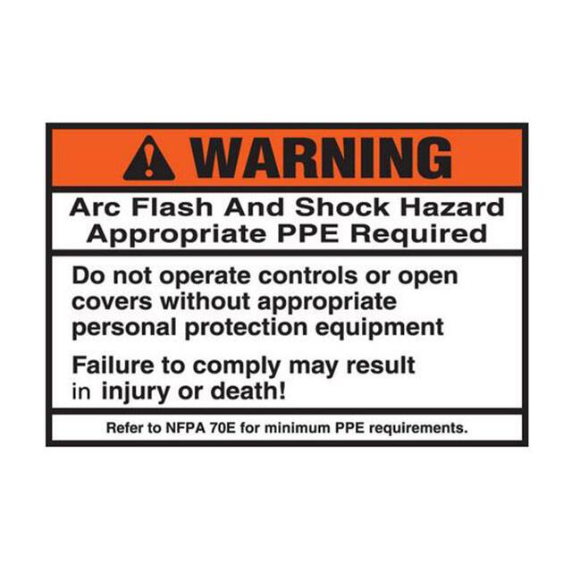 PPS0305W2108 SIGN ELECTRL WARN
