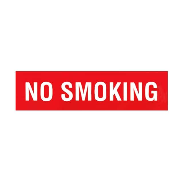 PPS0514B265 SIGN ID RATINGS 14"X5" WHITE/RED
