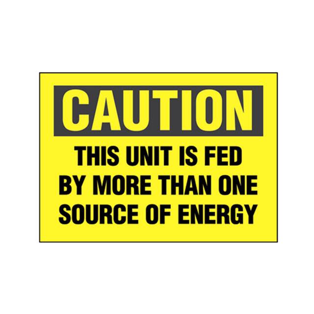 PVS0305C174Y SIGN ELECTRL WARN 5"X3.5" BLK/YL