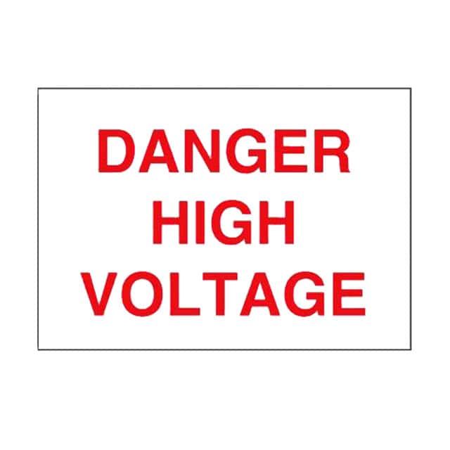 PVS0509B364Y SIGN ELECTRL WARN 9"X5" RED/WHT