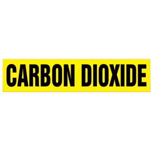 PPMA1079A SS PIPE MRKR, CARBON DIOXIDE, YL