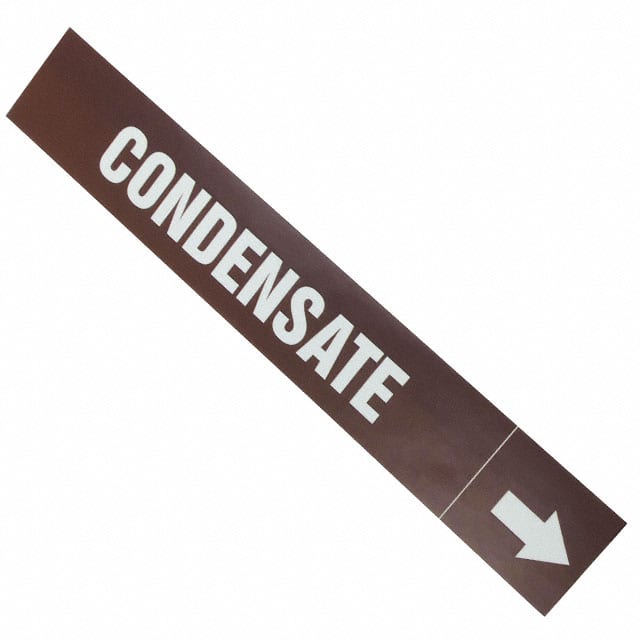 PPMA1131B LABEL 8"X1.5" BROWN/WHITE