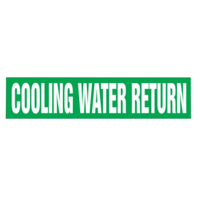 PPMA1149B LABEL 8"X1.5" WHITE/GREEN