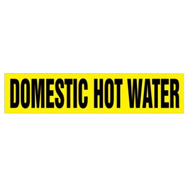 PPMA1177B LABEL 8"X1.5" BLACK/YELLOW