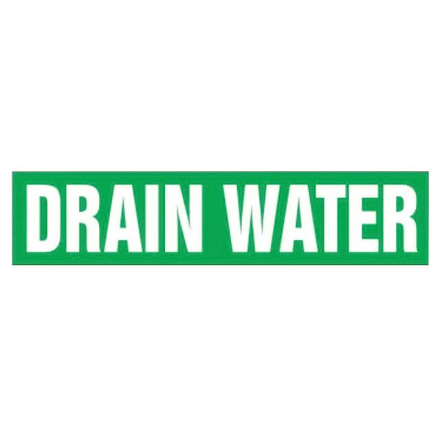 PPMA1197B LABEL 8"X1.5" WHITE/GREEN