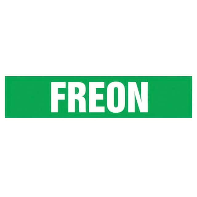 PPMA1229D LABEL 12"X2.5" WHITE/GREEN