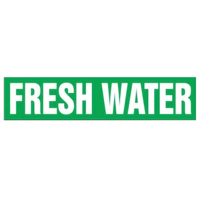 PPMA1231D LABEL 12"X2.5" WHITE/GREEN