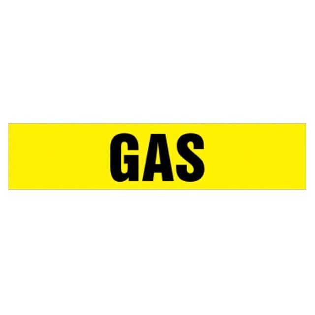 PPMA1245A LABEL 8"X1" BLACK/YELLOW