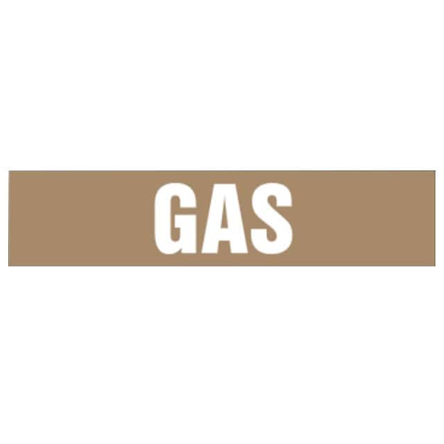 PPMA1247D LABEL 12"X2.5" BROWN/WHITE