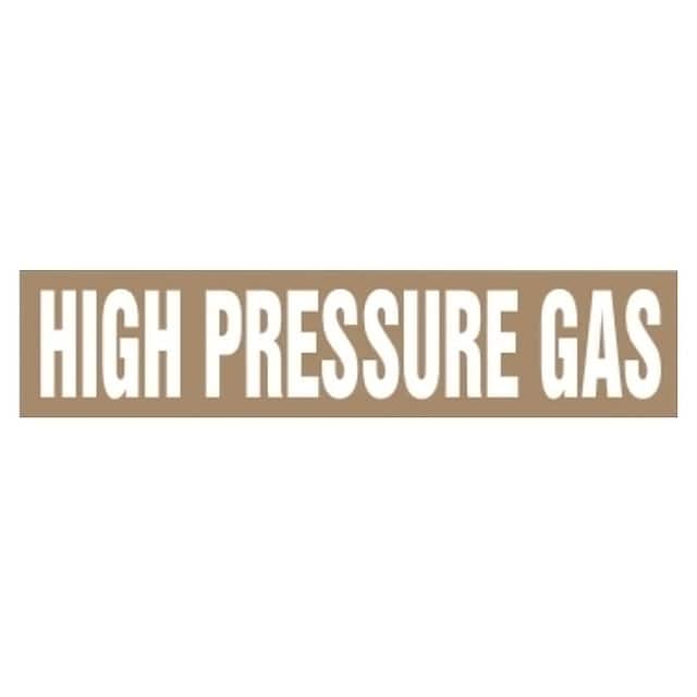 PPMA1305D LABEL 12"X2.5" BROWN/WHITE