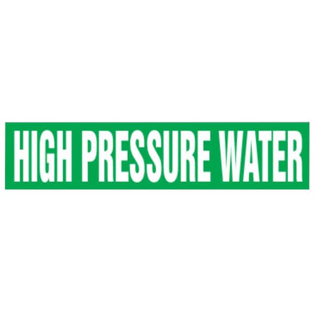 PPMA1317D LABEL 12"X2.5" WHITE/GREEN