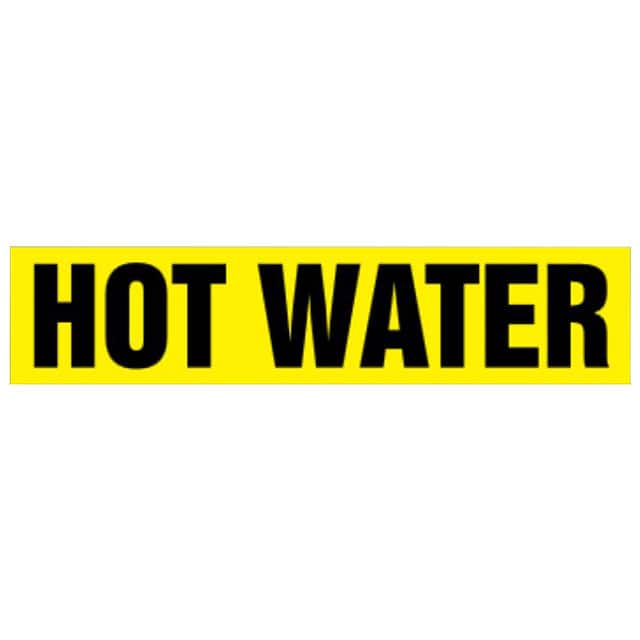 PPMA1323D LABEL 12"X2.5" BLACK/YELLOW