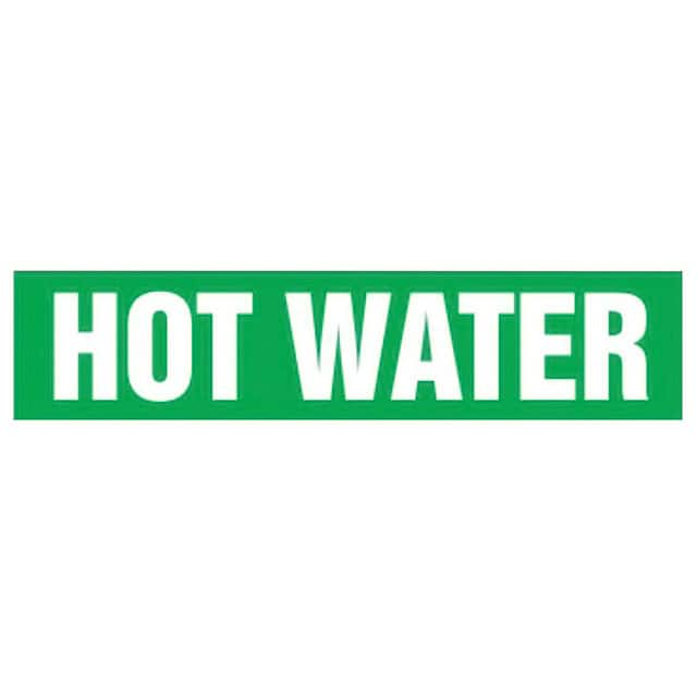 PPMA1325D LABEL 12"X2.5" WHITE/GREEN